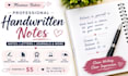 write neat handwritten notes