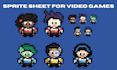create custom pixel art sprite sheets for your video game