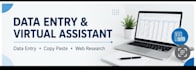 do accurate data entry, copy paste and web research