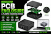 custom pcb enclosure, plastic housing, snap fit and 3d cad model design