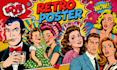 create retro comic retro comic art retro comic book retro comic page pulp poster