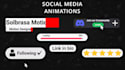 create custom animated youtube buttons and UI animations