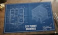 draft architectural blueprints and city permit drawings