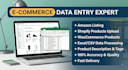 do ecommerce data entry and shopify product listing