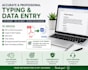 do accurate typing, pdf to word and data entry