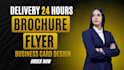 do modern card design flyer brochure buisness card design