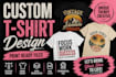 create printable t shirt designs for your brand or business
