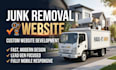create a responsive junk removal website or hauling company website with booking