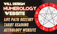numerology website life path destiny tarot reading website astrology website