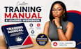 create a customized training manual and learner workbook for your course
