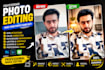 design high CTR youtube thumbnails and image editing