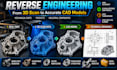reverse engineer mechanical parts and products from 3d scan into 3d cad models