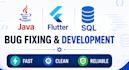 develop and fix your java flutter and sql projects