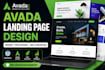 a high converting avada wordpress landing page