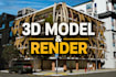 create architectural 3d models and realistic renders