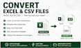 convert excel xlsx xls and CSV files
