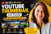 create professional youtube thumbnail in german and english
