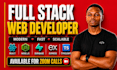 build custom full stack websites as fullstack web developer