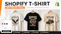 create automated shopify tshirt print on demand website using printify