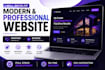 develop a modern full stack website using PHP laravel