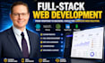 build a custom full stack website web application as frontent backend developer