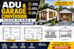 design adu and garage conversion floor plans and architectural drawings