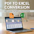 convert PDF to excel with  accuracy