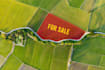 edit real estate drone video with land boundary highlight