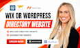 build directory listing website using hivepress geodirectory listingpro wix