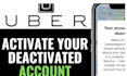 reinstate uber driver, instacart, amazon flex, spark driver deactivated account