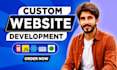 do website development as full stack web developer, front end, backend de
