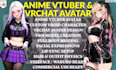 design anime vtuber vrchat avatar, custom vroid character