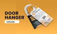 design professional door hanger, postcard, leaflet, rack card and flyer design