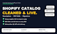 clean, enrich and upload your shopify or woocommerce product catalog