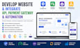develop website and integrate API, payment gateway and automation