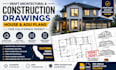 draft architectural construction drawings house adu plans for california permit
