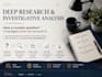conduct deep research and investigate complex questions