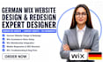 design redesign german wix website deutsch website german wix ecommerce website