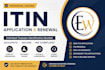 itin, itin application from irs, get ein, get itin, register llc under 24hrs