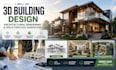 do 3d building design, architectural rendering and walkthrough animation