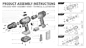 create product assembly instructions, exploded view and manual illustrations