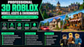 create professional 3d roblox models, assets, maps, and environments