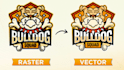 do logo vectorization, convert png image to vector eps, svg vector file