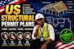design structural plans for florida, california, arizona, washington permits