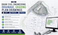 draw civil engineering drainage, grading plan drawings flood hydrology hydraulic