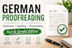 proofread and edit your german texts