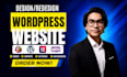 do elementor wordpress website, redesign wordpress, wordpress business website
