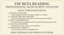 beta read your novel with in depth reader feedback