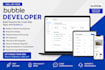 create bubble web app, bubble mvp app, bubble io, saas app bubble app dev