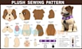 create a custom character plush sewing pattern for stuffed animals plush toys